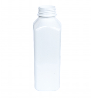 FLACON PET 0.5L PATRAT ALB