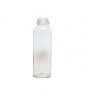 FLACON PET 0.5L PATRAT CLAR