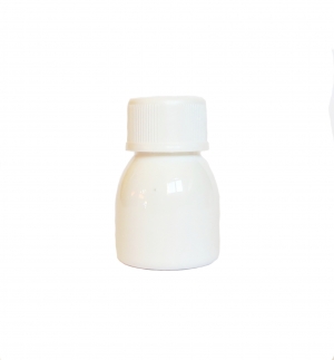 FLACON PET 25ML CHIM ALB CU CAPAC
